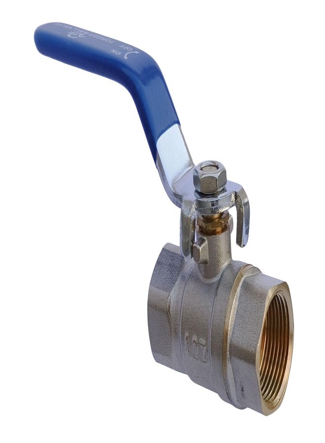 ES EKSAFAR ESEKSAFAR Heavy BSP Thread Brass Forged Ball Valve Female Nickel Plated Ball Valves with Seal/Teflon Tape set (3/4" BSPT Ball Valve) - Image 4